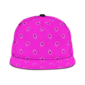 Abruptly Pink Paisley Snapback Hat