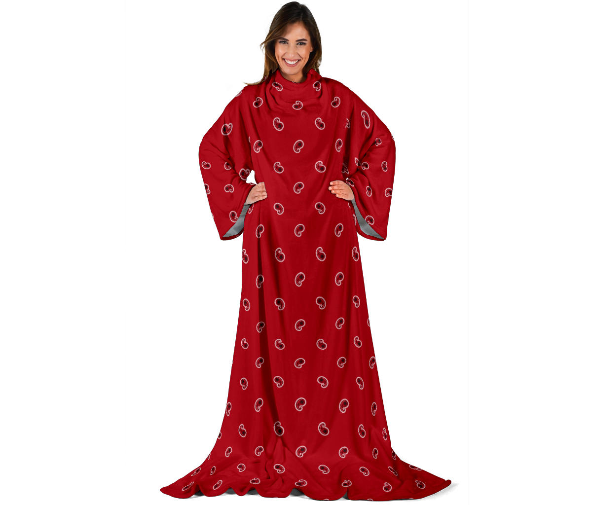 Classic Red Bandana Monk Blankets