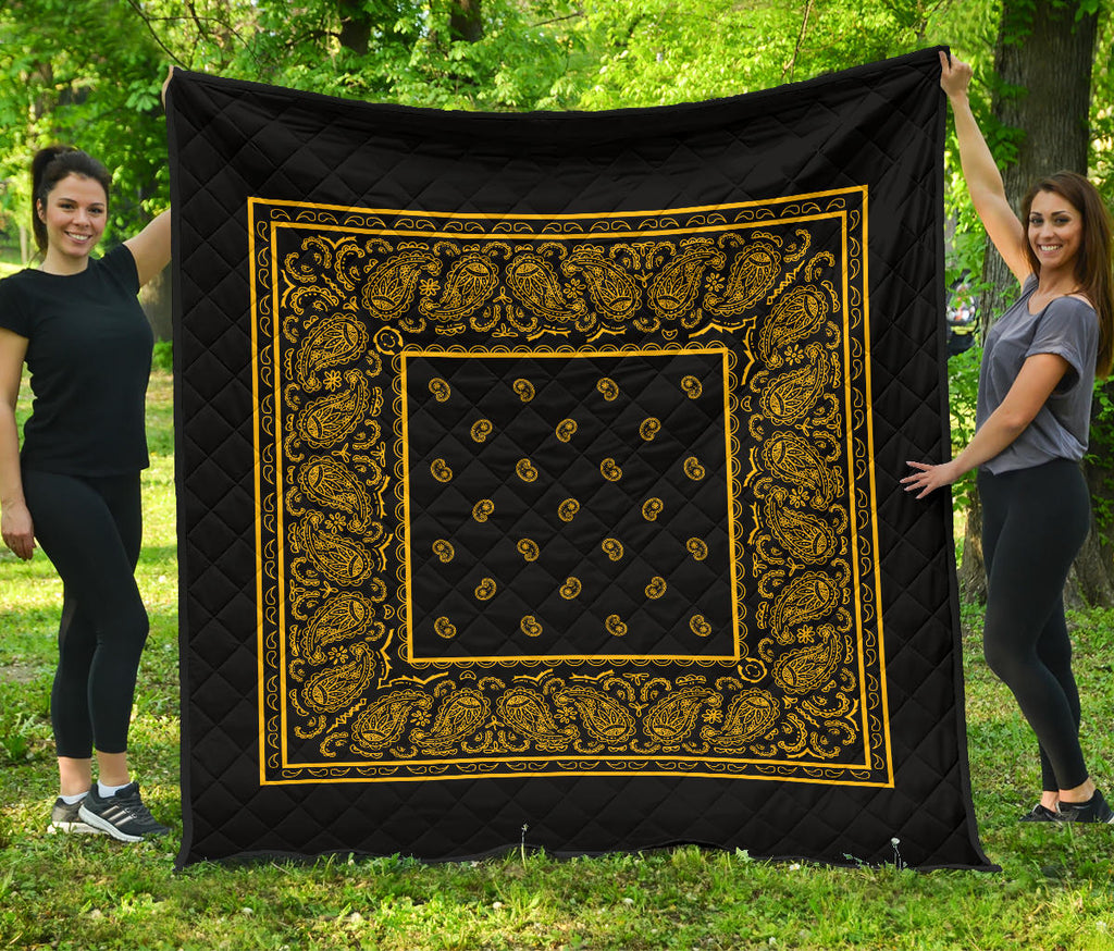 Black Gold Bandana Quilts