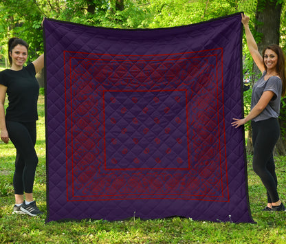 Quilt - Purple and Red Bandana Quilt