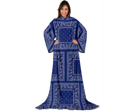 Royal Blue Bandana Monk Blankets