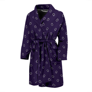 purple paisley bathrobe for men