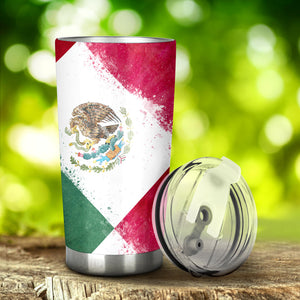 Mexican flag tumbler cups