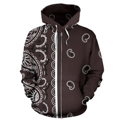 brown hoodie