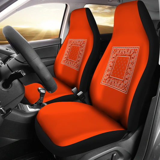 Orange car seat covers