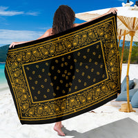 Gold Bandana Beach Sarong | Bandana Blanket
