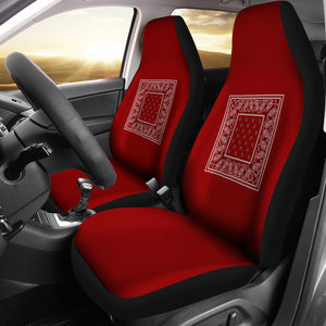 Maroon seat covers