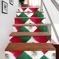 Mexican Flag Bandana Patch Stair Stickers 6 Steps