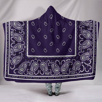 Royal Purple Bandana Hooded Blanket
