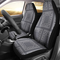 gray car seat cover