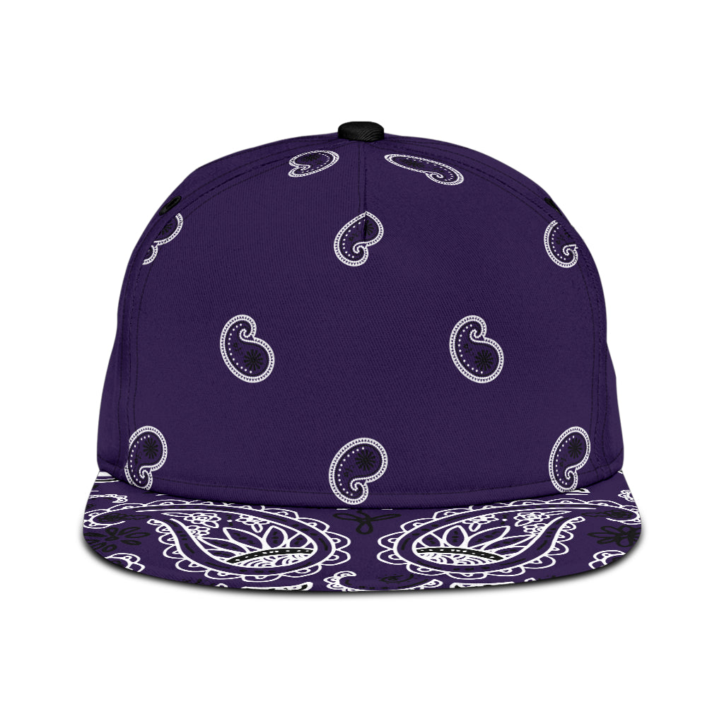 Royal Purple Bandana Classic Snapback Cap