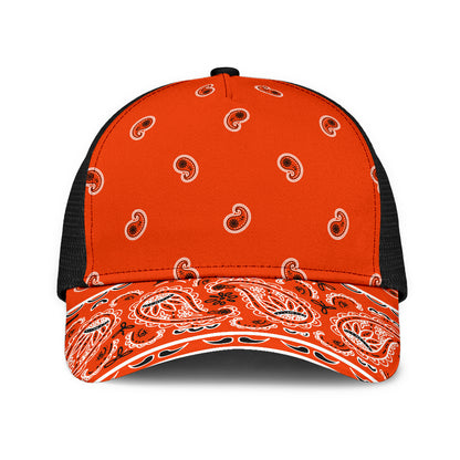 Perfect Orange Bandana Overload Mesh Back Cap