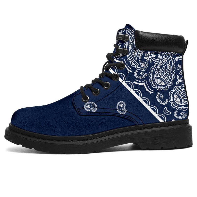 navy blue boots for men