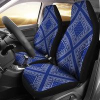 Royal blue seat covers
