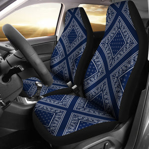 Navy Bandana Car Seat Covers