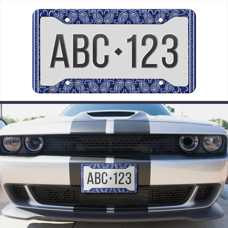 Royal Blue Car Show License Plate Frame