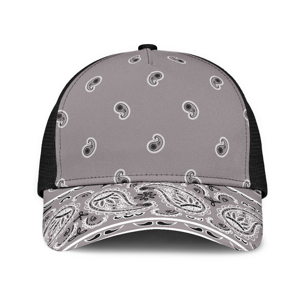 Classic Gray Bandana Overload Mesh Back Cap
