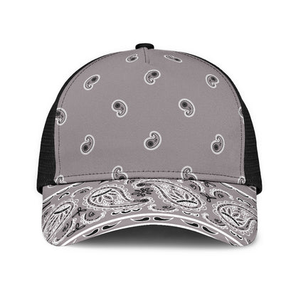 Classic Gray Bandana Overload Mesh Back Cap