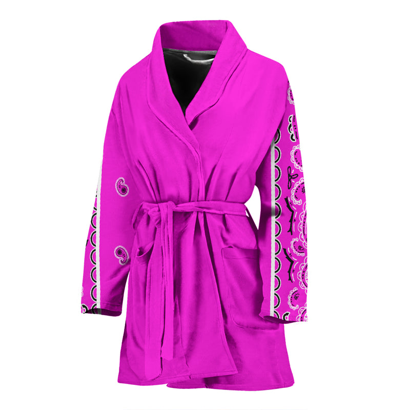pink bandana robe for women