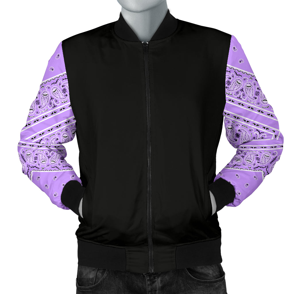 mens lilac bandana jacket
