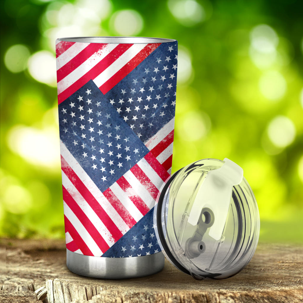 American Flag patriotic Tumbler Cups
