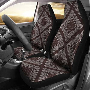 Coffee bandana car seat cover