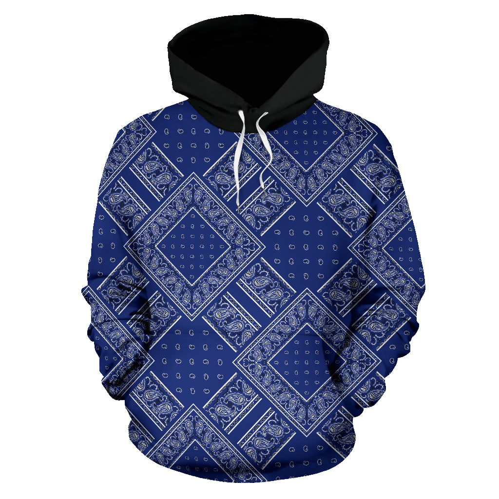 royal blue bandana hoodie
