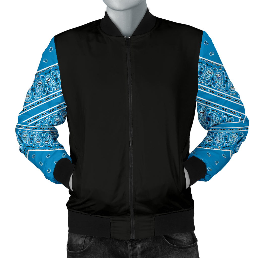 mens blue bandana jacket