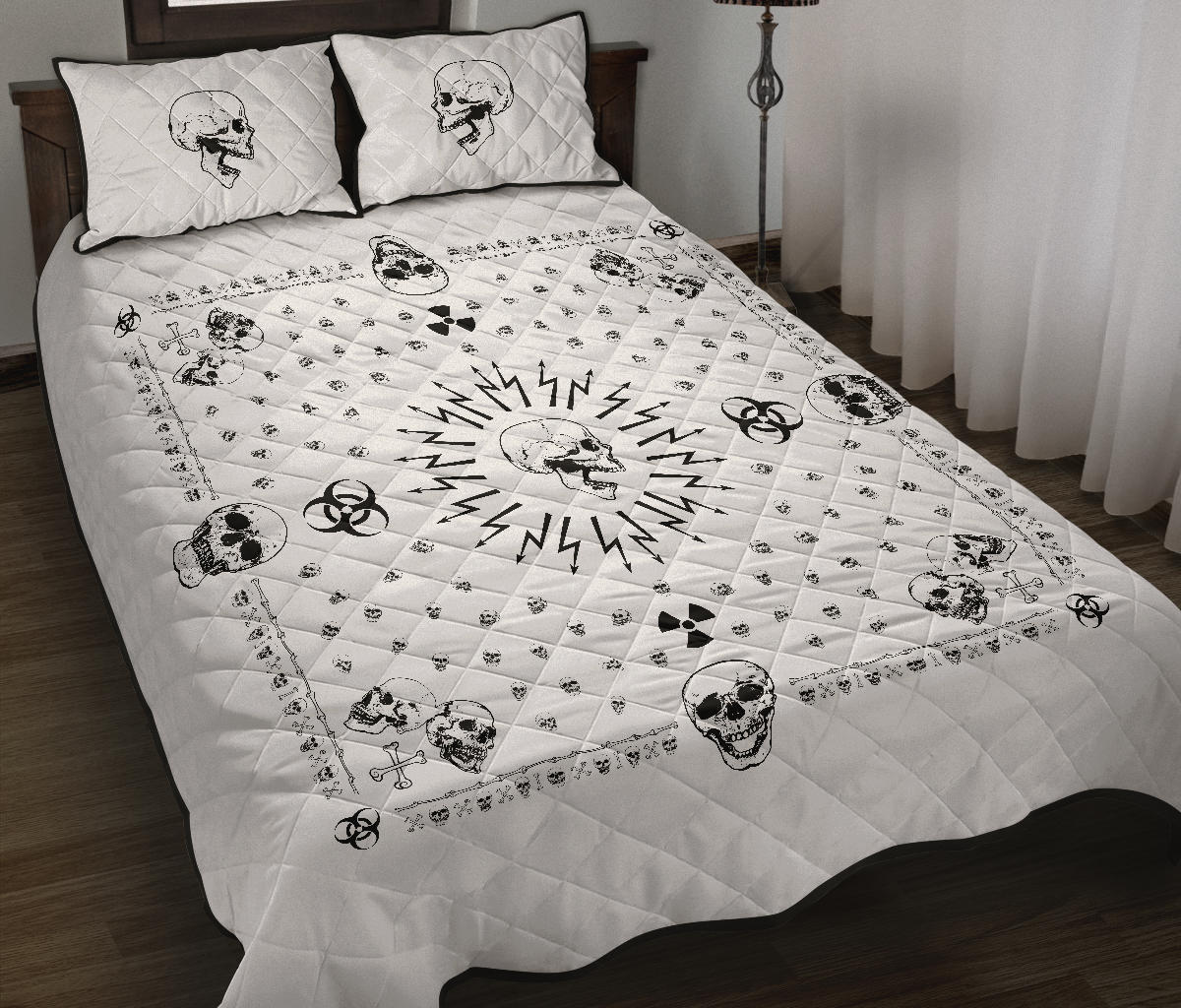 white bandana quilt