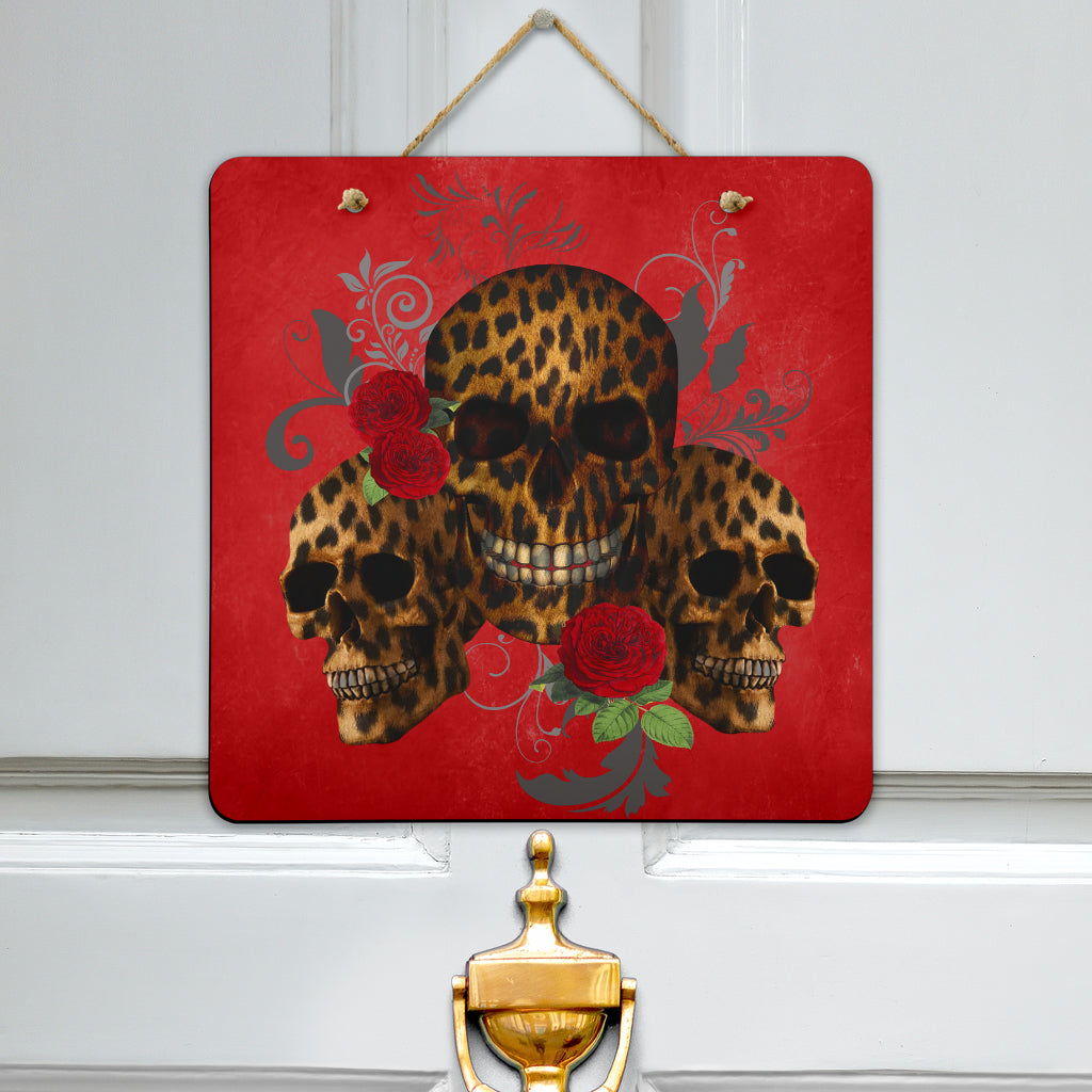 animal print skull signs