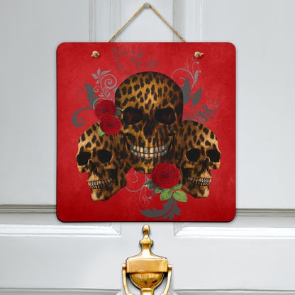 animal print skull signs