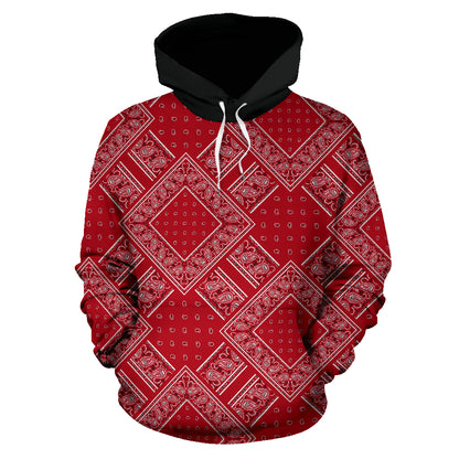 red black bandana hoodie