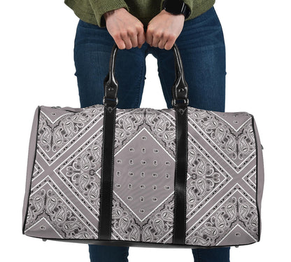 Classic Gray Bandana Travel Bag