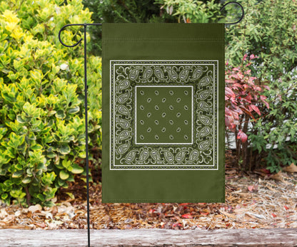 Army green bandana flag