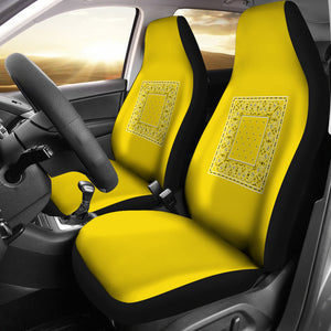 yellow seat covers