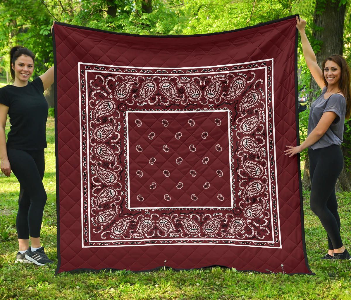 Burgundy Bandana Bedding