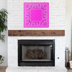 Abruptly Pink Bandana Metal Signs