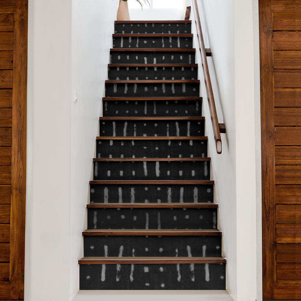Mud Cloth Tribal Pattern Stair Stickers 13