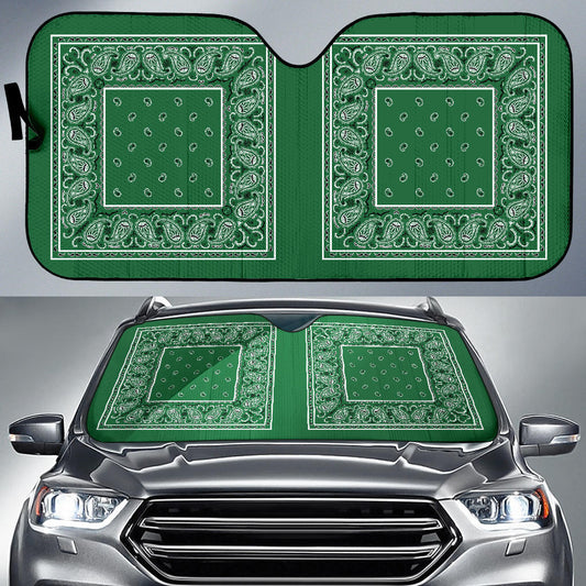 green money bandana car window shade