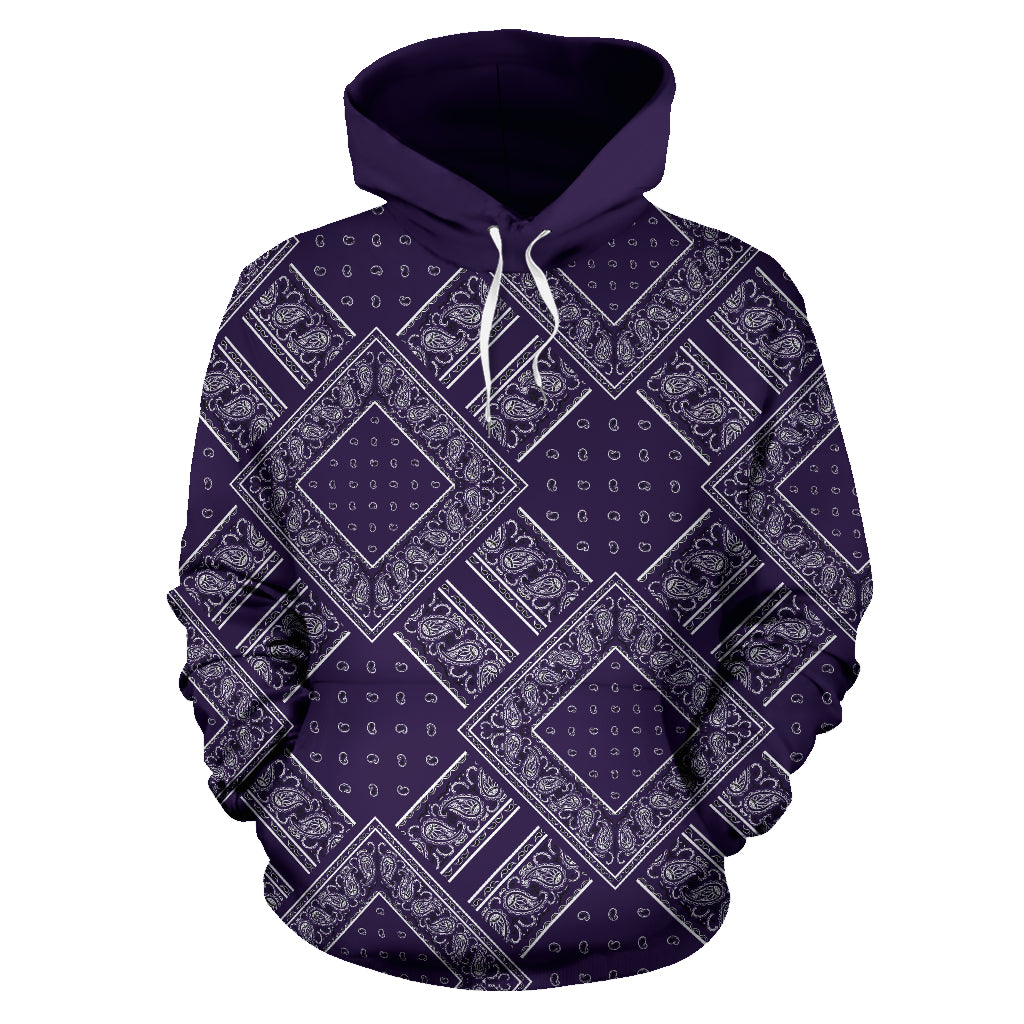 Royal Purple Bandanas DB Pullover Hoodie