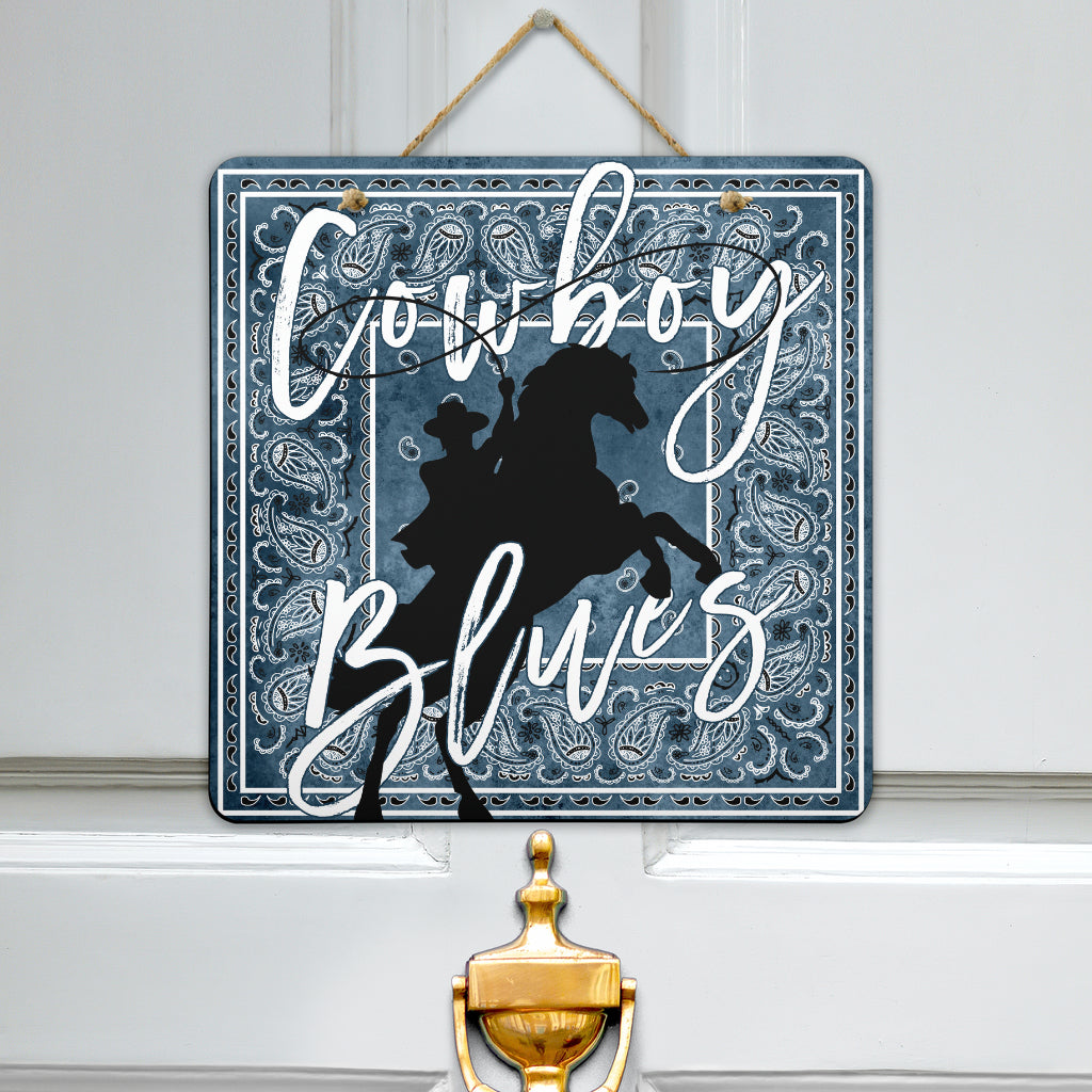 Cowboy blues bandana