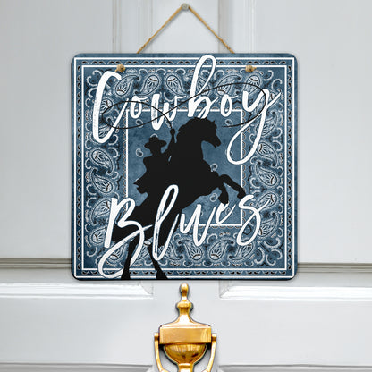 Cowboy blues bandana