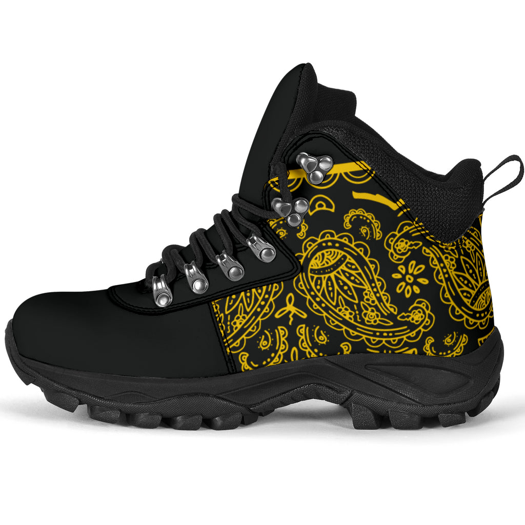 Black Gold Bandana Alpine Boots