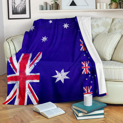 Australia Flag Fleece Throw Blanket