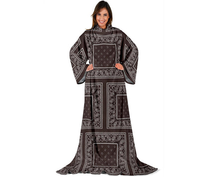 Coffee Brown Bandana Monk Blankets