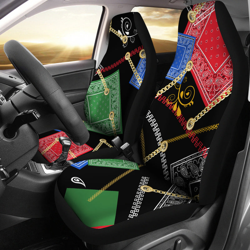 Abstract Bandanas Car Seat Covers