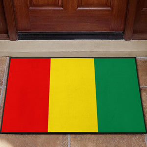 Rasta flag color door mats