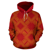 red and gold sports hoodie