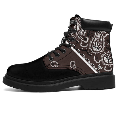 brown bandana boots