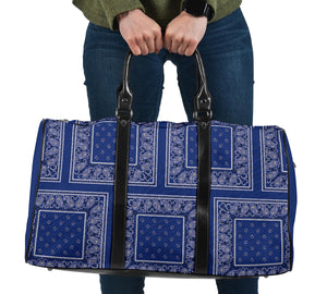 royal blue bandana luggage